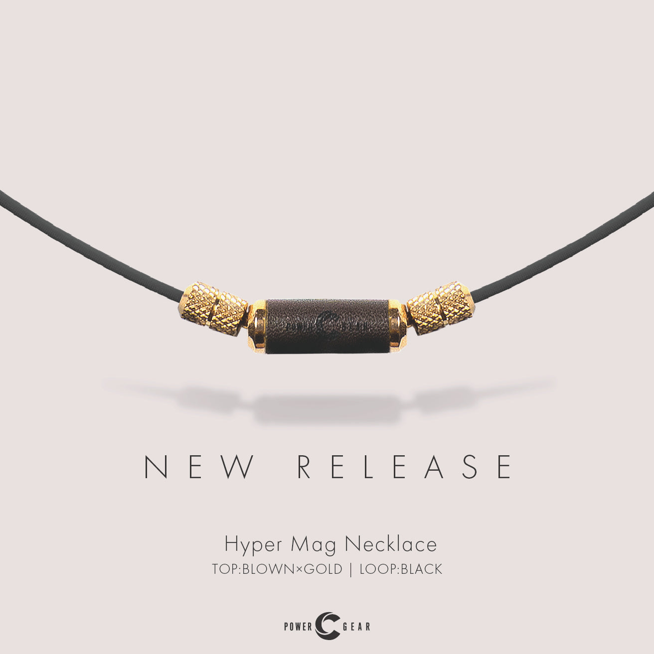 パワードギア ハイパーMagネックレス(BLACK) / BROWN X GOLD