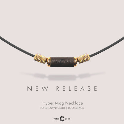 パワードギア ハイパーMagネックレス(BLACK) / BROWN X GOLD